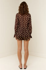 Harlow Shirt Giallo Pois