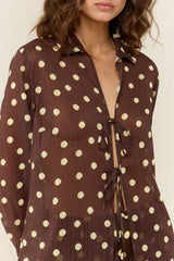 Harlow Shirt Giallo Pois