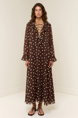 Eddy Dress Giallo Pois