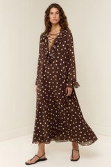 Eddy Dress Giallo Pois