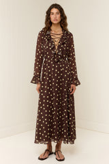 Eddy Dress Giallo Pois