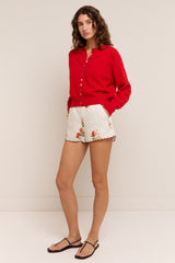Bobbi Knit Cardigan Red