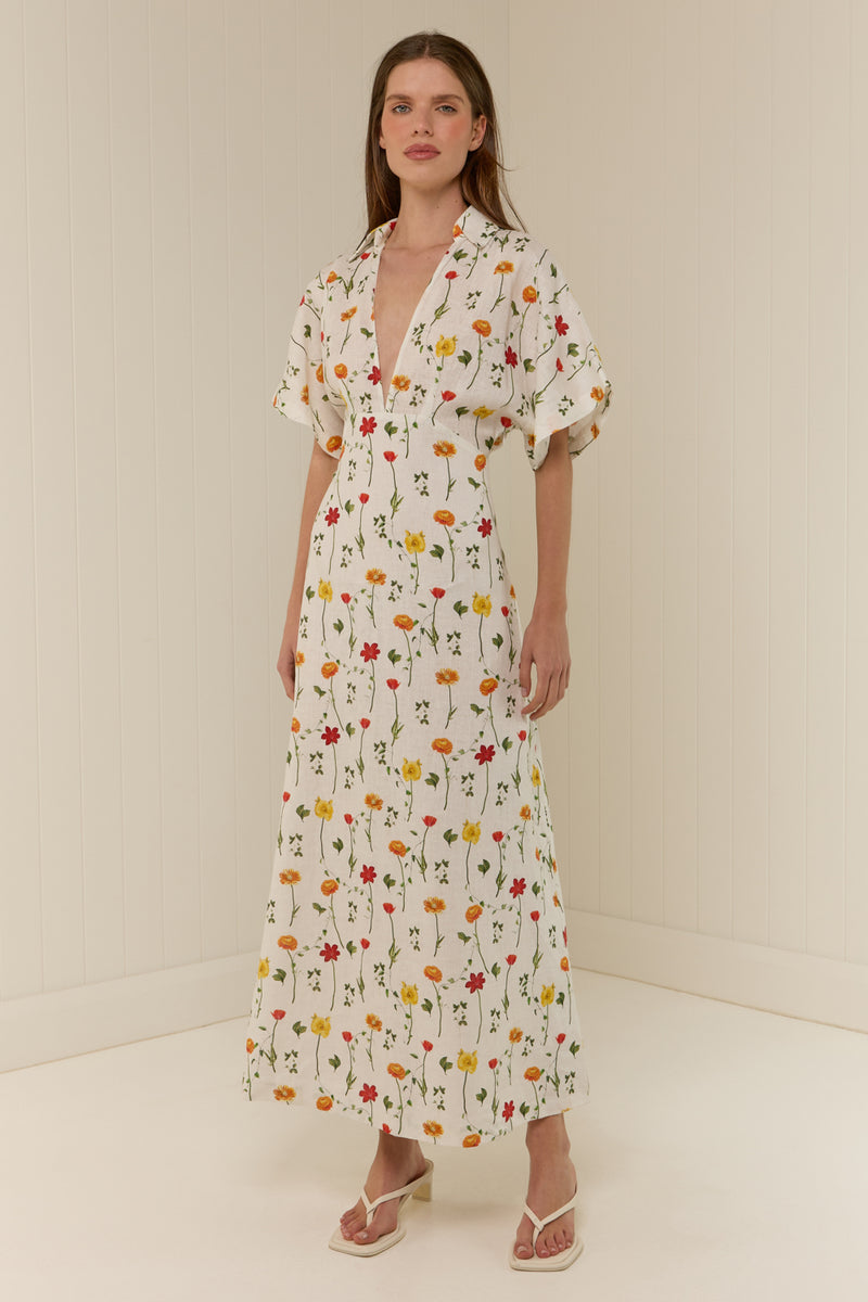 Jasmine Dress Garden Blooms