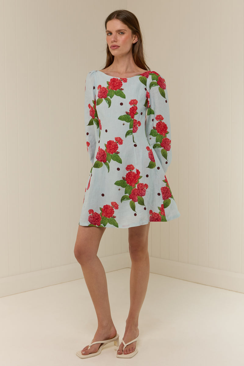 Kendall Mini Dress Sky Garden