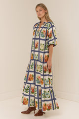 Dutton Dress Vintage Botanical