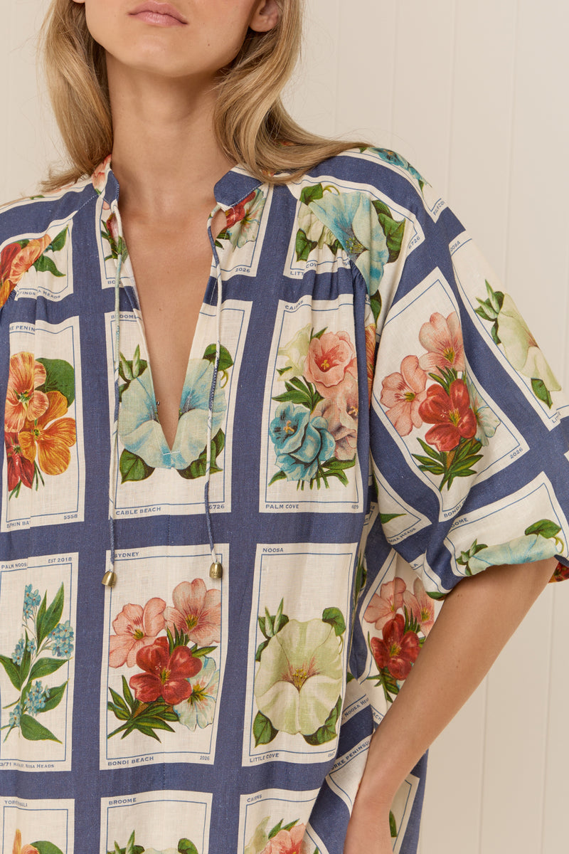 Dutton Dress Vintage Botanical