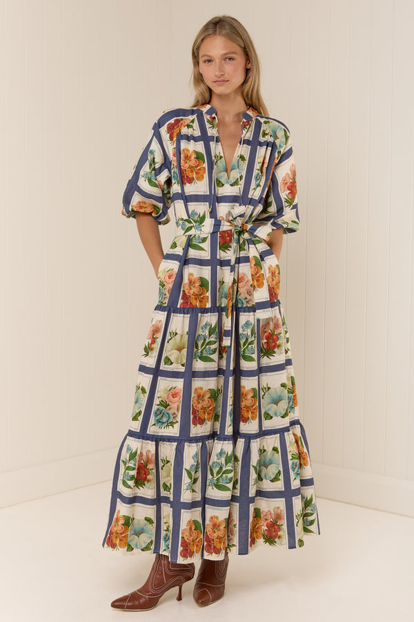 Dutton Dress Vintage Botanical