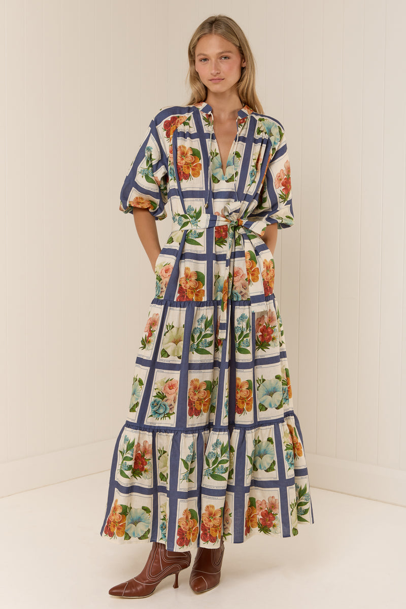 Dutton Dress Vintage Botanical