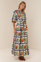 Dutton Dress Vintage Botanical
