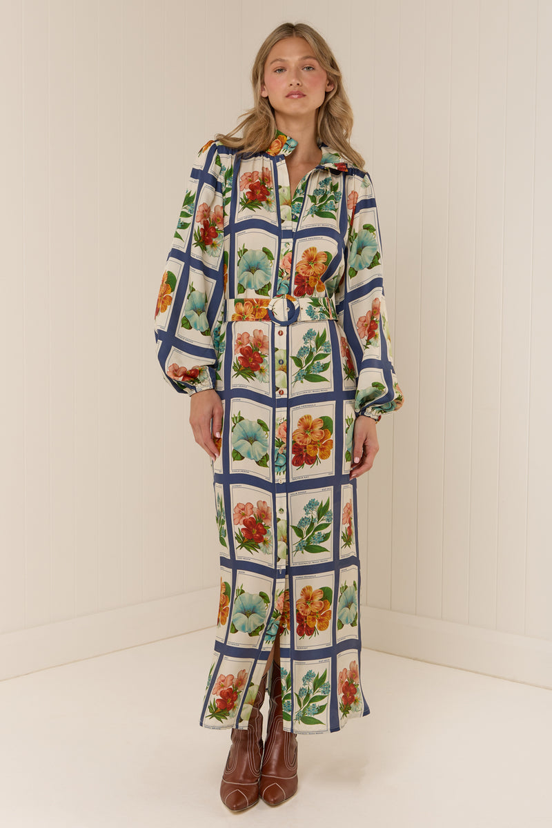 Tessie Dress Vintage Botanical