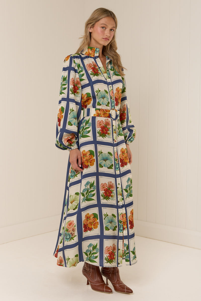 Tessie Dress Vintage Botanical