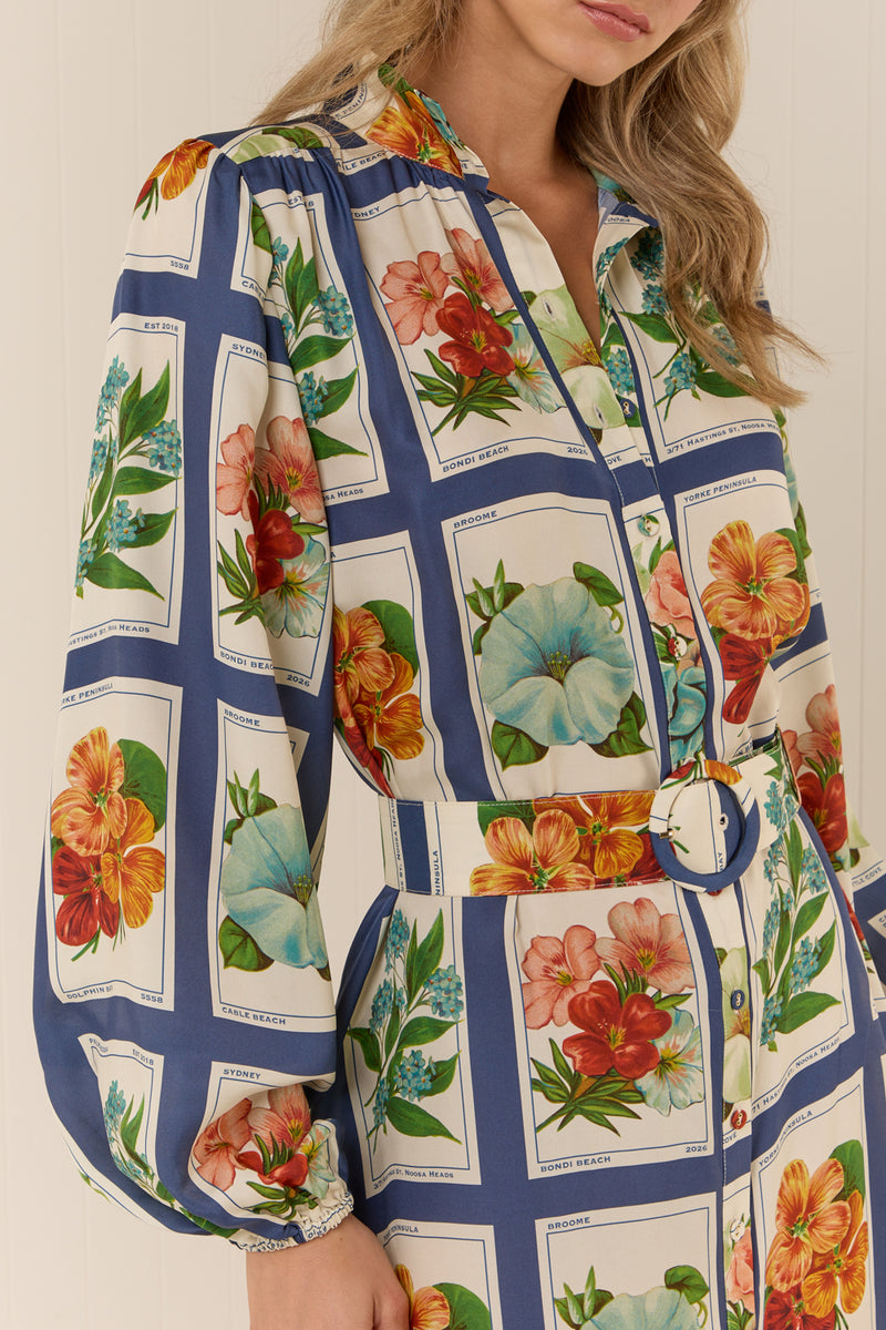 Tessie Dress Vintage Botanical