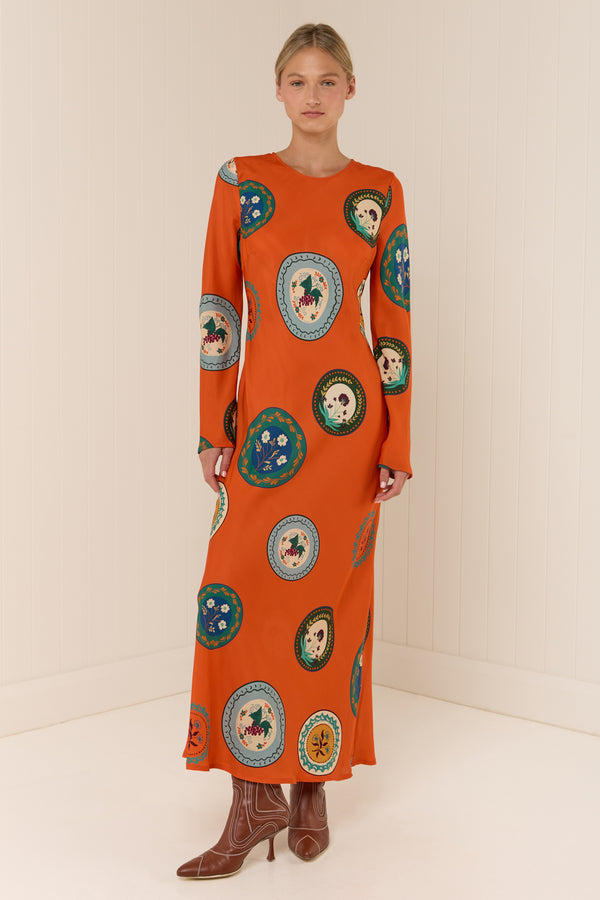 Roma Dress Orange Plates