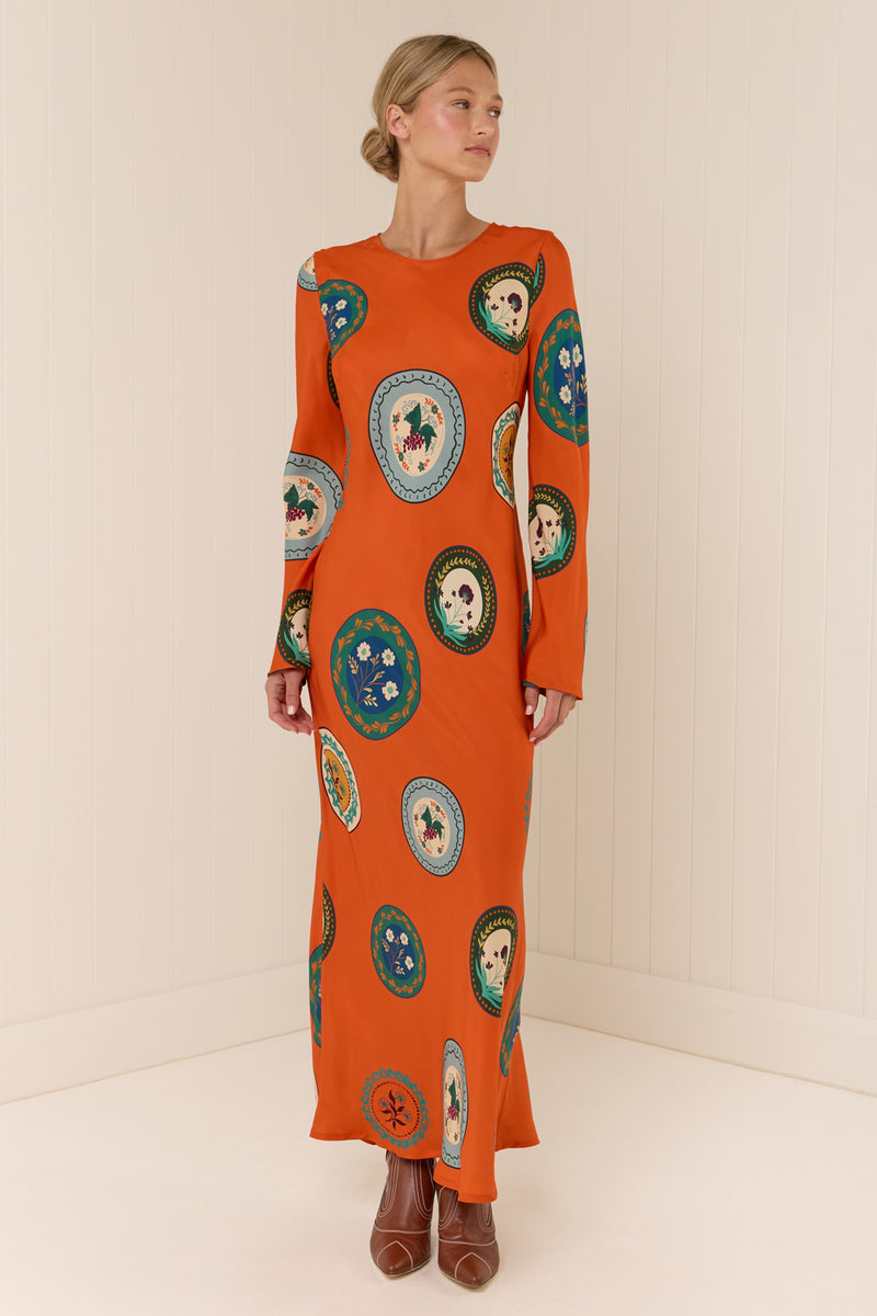 Roma Dress Orange Plates