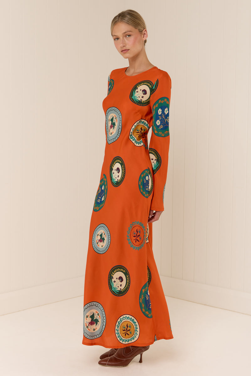 Roma Dress Orange Plates