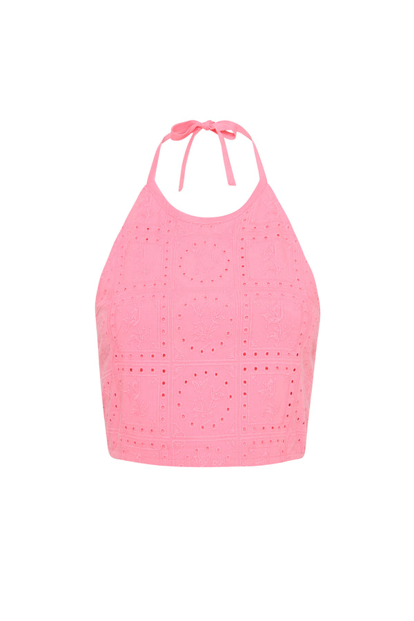 Snap Halter Top