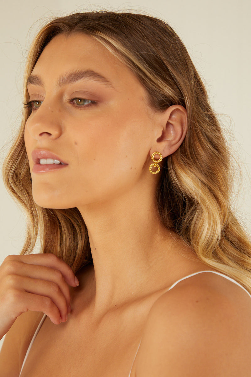 Palm Noosa Gold Plated Liss Earrings