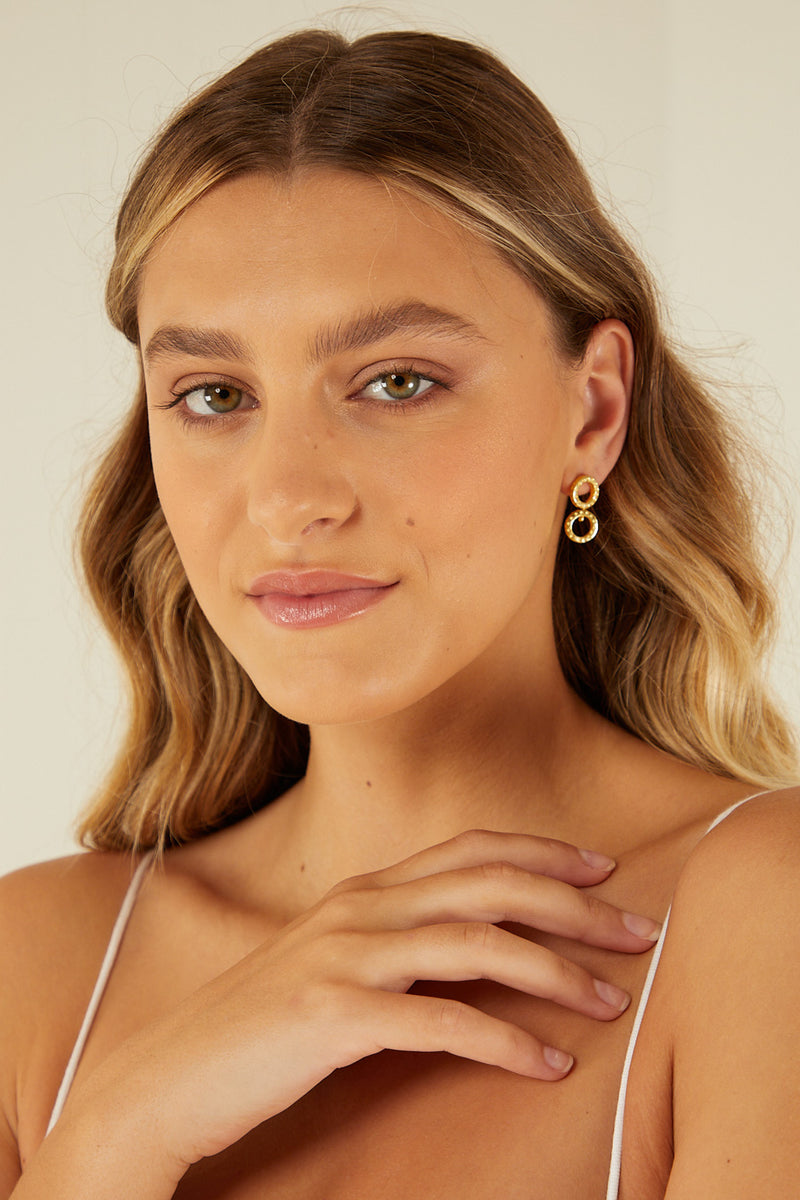 Palm Noosa Gold Plated Liss Earrings