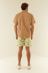 Palm Noosa Holiday Shorts Cotton Green Palms