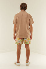 Palm Noosa Holiday Shorts Cotton Noosa Tiles