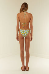 Palm Noosa Tie Up Bikini Bottoms Nylon Lemons
