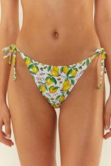 Palm Noosa Tie Up Bikini Bottoms Nylon Lemons